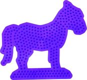 Hama 281-07 creatieve set midiplaat paard violet