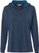 VAUDE Mineo LS Hoody, Trui, Dames Outdoor Sporttrui, Capuchon, Losse pasvorm, Polyester, Jersey, dark sea, Maat 42