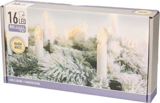 DecorativeLIghting Kaarsverlichting 16 LED - warm wit