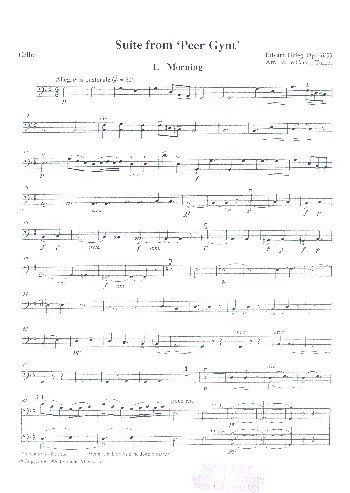 Faber Music Ltd. Peer Gynt Suite. Stgsets (cello) - 9780571559657