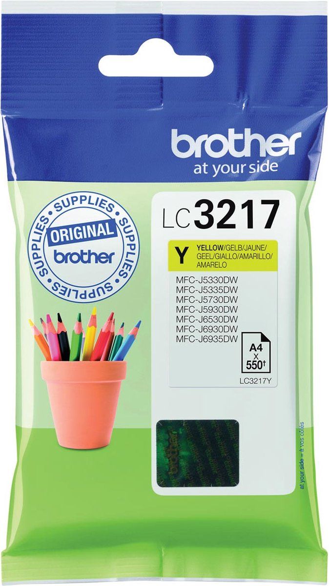 Brother LC-3217Y - Gele inktcartridge - 5 stuks