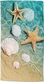 Good Morning Strandlaken "schelpen in de zee" - Multi - (100x180 cm) - Microfiber