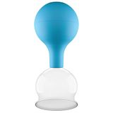 Pulox Zupglas echt glas met zuigbal blauw 52 mm