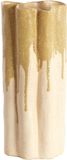 Light & Living Vaas Flovilla Keramiek Beige/Creme/Groen 12 x 30 x 10 cm