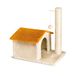 CAT&RINA Krabpaal en huis met stam voor katten, afmetingen: 48 x 30 x 52 cm