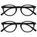 Opulize Zen 2 Stuks Leesbril Glad Mat Zwart Klein Mannen Vrouwen RR24-1 +3,00