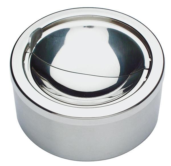APS 00052 - Asbak met deksel - Ø12 cm - Roestvrijstaal