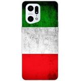 Oppo Bedrukt siliconen hoesje compatibel met Oppo Find X5 Pro Drapeau italie