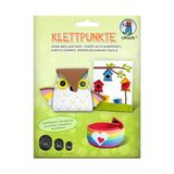 Ursus 44090002 - Klittenbandstippen, zelfklevende klittenbandstippen in 3 maten (Ø 10-20 mm), zwart, 84 paar