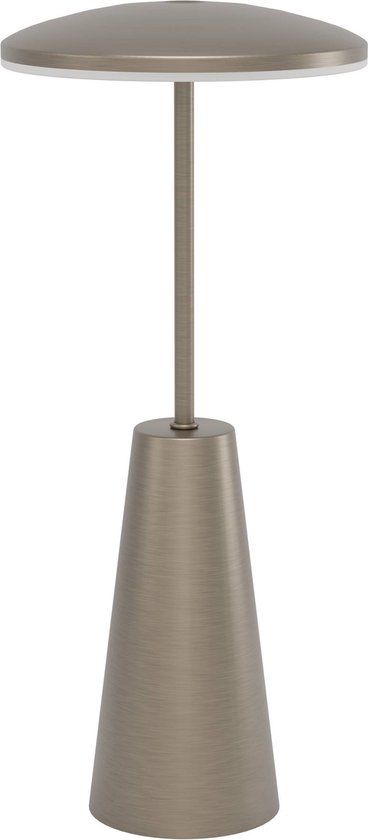 EGLO Piccola Tafellamp - Aanraakdimmer - Draadloos - 28 cm - Donker Brons