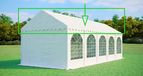 MAX+ Toit de remplacement pour tente de réception 4x10 m – PVC 550 g/m², hauteur latérale 2,6 m, sans armature - Blanc