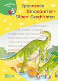 LESEMAUS Lese-Lern-Sammelbände: Spannende Dinosaurier-Silben-Geschichten mit farbiger Silbenmarkierung