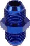 Allecto plus - Aluminium Brandstofleiding Connector AN10-AN10, Blauw, Male Flare Reducer Adapter, Hoogwaardige Kwaliteit