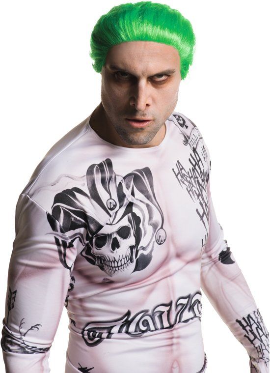 Batman Joker - Suicide Squad™ pruik voor volwassenen - Verkleedpruik