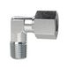 Riegler Hoekschroefverbinding, R 1/8 a., buisbuiten-Ø 4 mm, PN bar 100, SW1 10, SW2 9, verzinkt staal