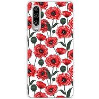 Huawei P30 Fleurs de pavot Bedrukt siliconen hoesje
