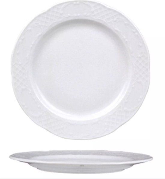Hendi Plat Bord - 265 mm - Wit - Porselein
