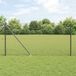Grillage avec piquets 10 x 1 m PVC-Coated Acier Gris Mesh