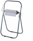 HENDI Vrijstaande handdoekdispenser – RVS – Antislip – Gekartelde rand – Voor rollen tot 430 mm