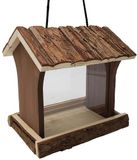 Dehner Natura wildvogelhuisje Arizona, ca. 21 x 21 x 17 cm, dennenhout, bruin
