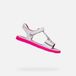 GEOX SANDAL JOYFOOT MEISJES Sandales - BLANC/FUCHSIA FLUORESCENT - Taille 29