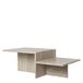 Ferm Living Table basse Distinct Travertin