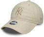 New Era - New York Yankees Femme MLB Lin Crème 9TWENTY Casquette réglable