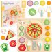 Classic World Houten Speelgoed Vormenpuzzel Pizza 22 stuks Educatief