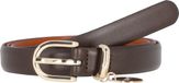 JOOP! Leren Riem 2,0 CM Women's Belt With Pendant W80 D`Brown Donkerbruin
