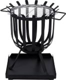 Merkloos / Sans marque Wan GmbH Vuurschaal met aslade - rechthoekig - BBQ grill - Stalen - Duurzaam