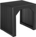 tectake Houten Zitbank - 45 x 35 x 43 cm - Zwart