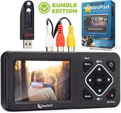ClearClick Video naar digitaal converter 2.0 (tweede generatie) - Neem video op van videorecorders, VHS-banden, AV, RCA, Hi8, camcorder, dvd, gamingsystemen (Bundle-editie)
