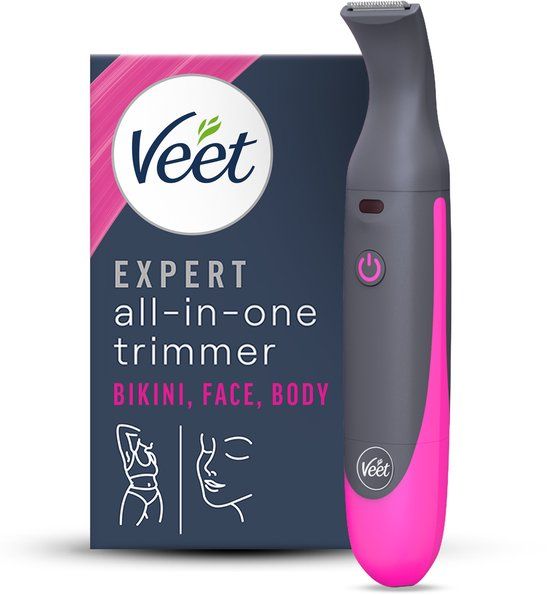 Veet Expert Elektrische alles-in-één trimmer voor vrouwen - Ontharingsapparaat voor bikinilijn, gezicht en wenkbrauwen - Oplaadbaar - 100% waterdicht