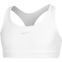 Nike Dri-Fit Swoosh Sport-bh Meisjes-Wit, Maat M