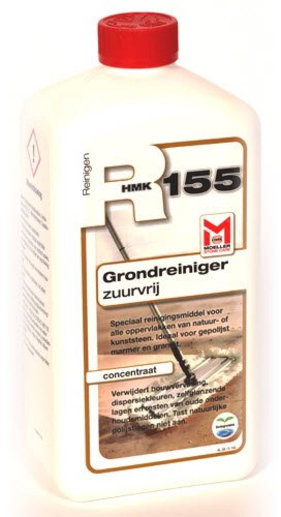 Moeller HMK R155 Grondreiniger -zuurvrij- 1 ltr Allesreiniger of reiniger voor natuursteen zoals marmer, graniet, kalksteen en leisteen