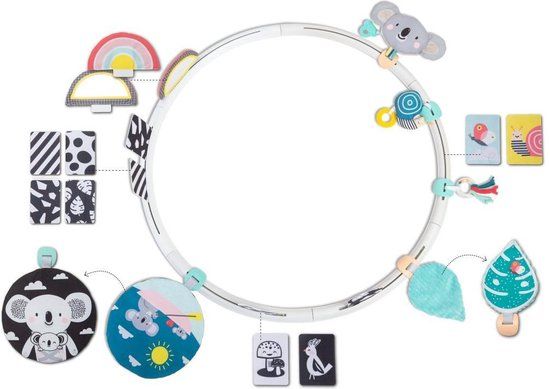 Taftoys Babyhoepel met activiteiten - Wit