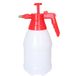 CM Plantenspuit met hoge druk sproeier/vernevelaar - kunststof - 1.5 liter - rood/wit - 30 cm - binnen/buiten