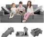 VEVOR Banc pour enfants, Banc éducatif, 15-en-1, Gris