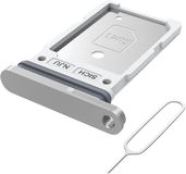 MMOBIEL Dual Simkaart Houder Geschikt voor Samsung Galaxy S25 Ultra – Sim Card Tray - Dubbele Simkaarthouder Vervanging - Incl. Sim Pin en Waterdichte Rubberen Ring - Zwart