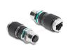 Delock 90663 M12 D-coded 4 broches mâle vers RJ45 mâle adaptateur, noir