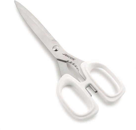 ARCOS Roestvrijstalen Keukenschaar 22 cm - Wit