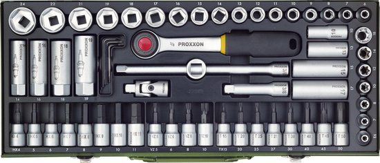 Proxxon Industrial 23112 Dopsleutelset Metrisch 3/8 (10 mm) 65-delig