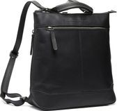 The Chesterfield Brand Harare Waxed Pull Up Rugzak - Zwart