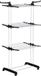Homcom Sèche-linge - Acier - 73x64x177cm - Argent