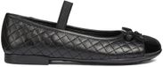GEOX Dames ballerina's Plie Zwart Leer Maat 39