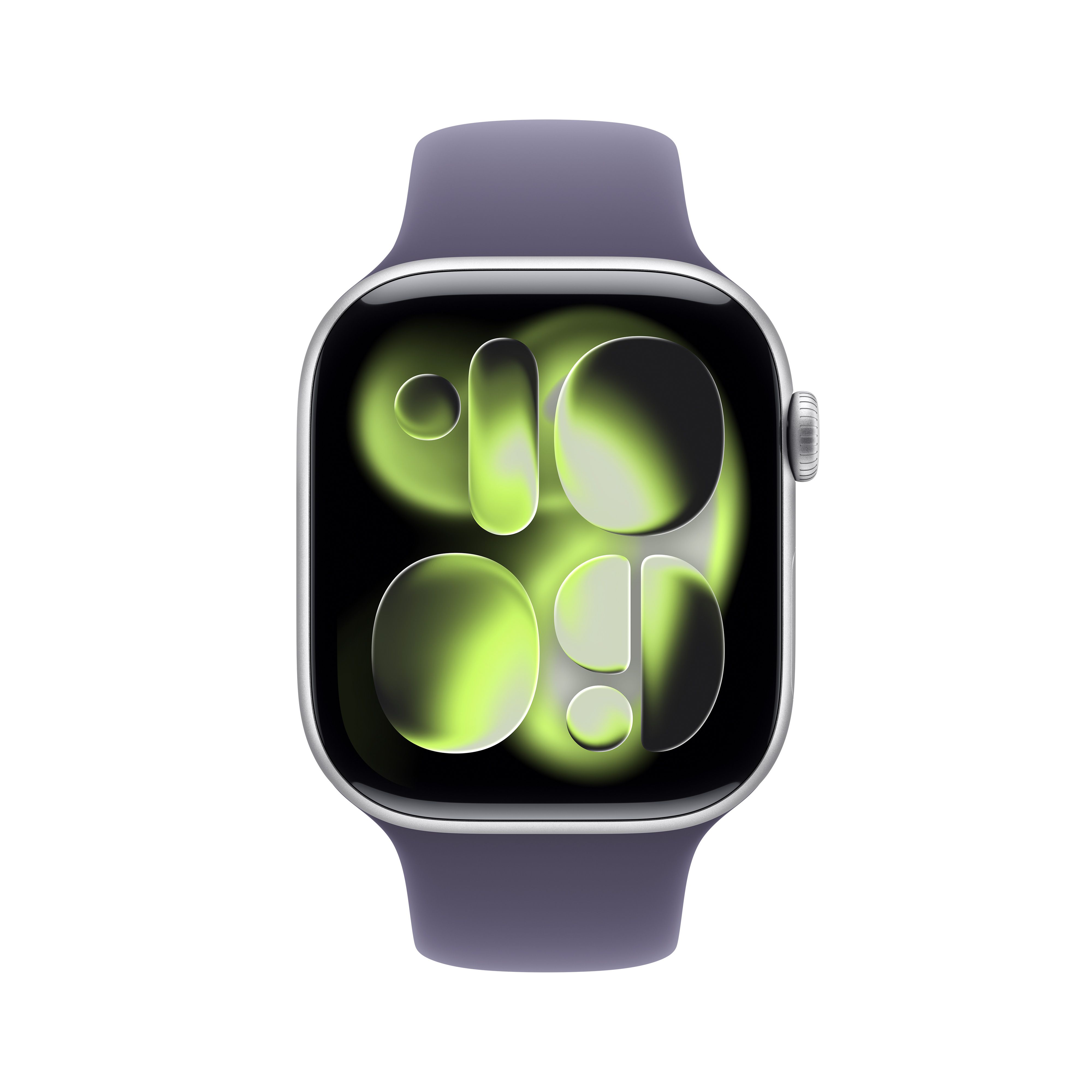 Apple Watch Series 11 OLED 46mm Smartwatch - Silver Case with Purple Band - S/M