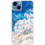 Apple iPhone 13 Marbre ocean Verstevigd hoesje met sublimatie bedrukking