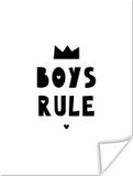 PosterMonkey Poster kinderkamer - Boys Rule - 90x120 cm