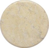 vidaXL Tafelblad Ø40x2,5 cm marmer crèmekleurig