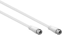Goobay F (m) - F (m) coaxkabel | >85 dB | CCS | recht | wit | 10 meter